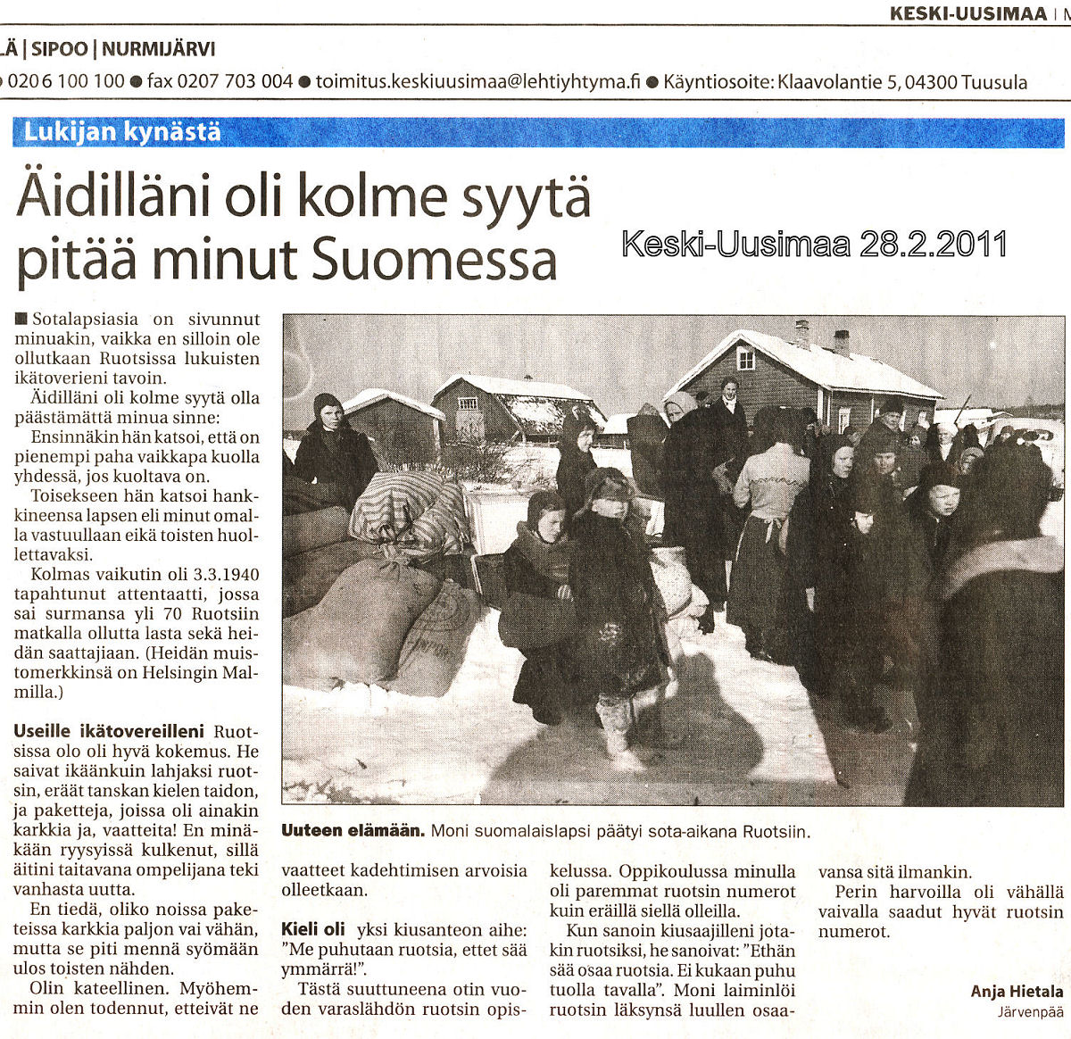 Keski-Uusimaa 28.2.2011