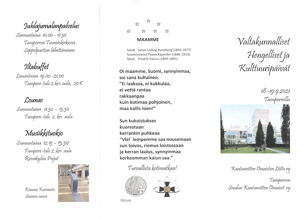 hengelliset ja kulttuurip�iv�t 2021
